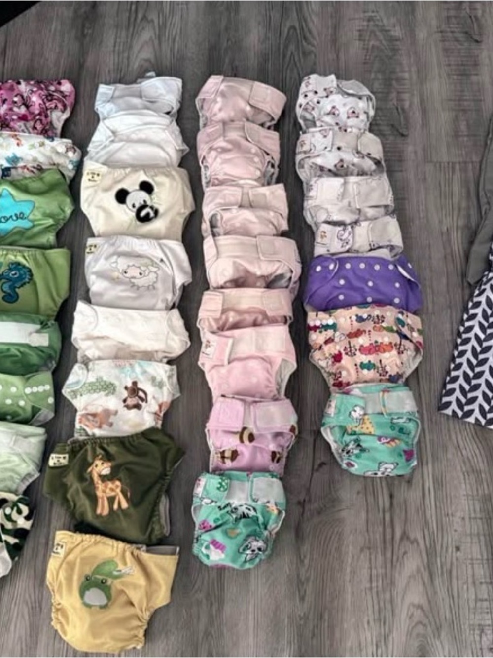 Assorted Kids Cloth Diaper Covers - Pastel Pink, Mint, Purple & More